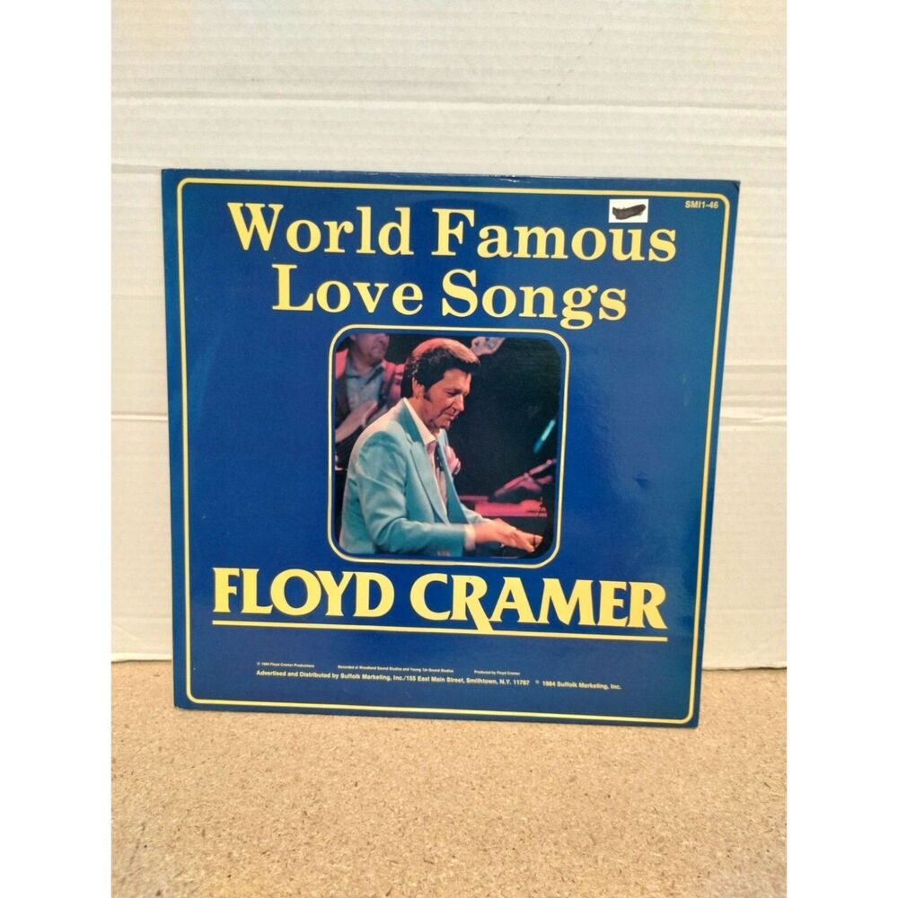 Floyd Cramer 'World Famous Love Songs' Vinyl LP Record from 1984 on SMI1-46